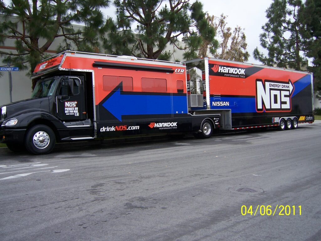 A Truck With a Large Trailer